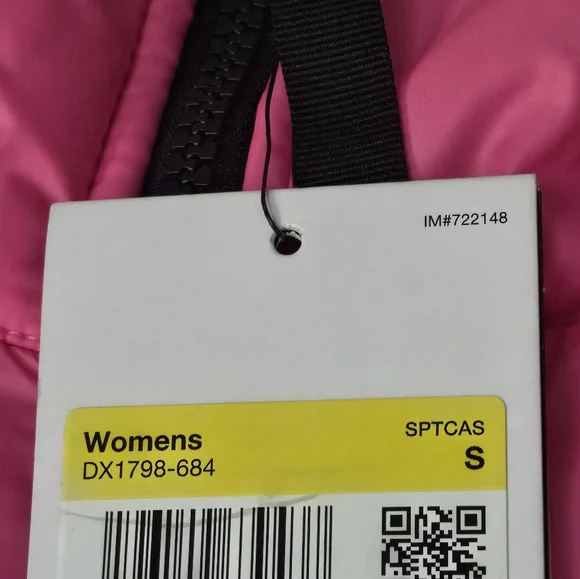 Nike Womens sz Small NWT Bright Pink Puffer - Picture 5 of 16